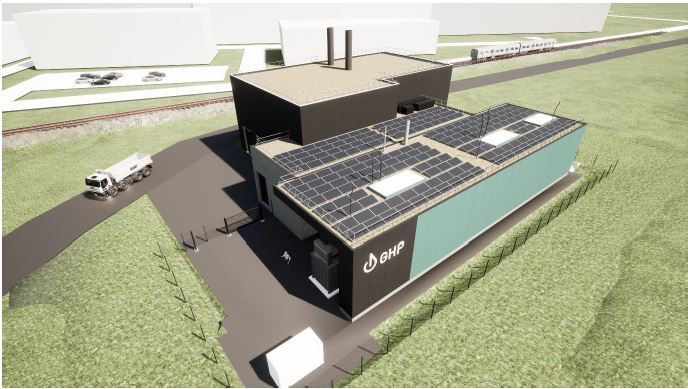 Une vue de l’installation projetée sur le site de Planchy Sud Une vue de l’installation projetée sur le site de Planchy Sud